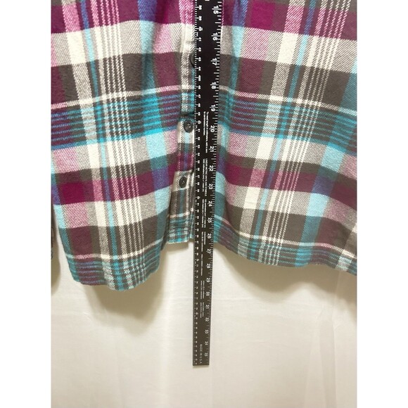 Patagonia Organic Cotton‎ Womens Size 8 Plaid Flannel Hiking Outdoors Mountains - Picture 4 of 12